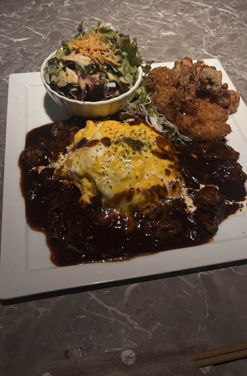 デミオムライスのワンプレート